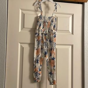 New Baby Girl Jessica Simpson White Floral Sleeveless Romper. Size 24M